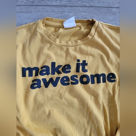 Zara Girls' Marigold Long Sleeve Bungee Cord Slogan Crop Top 7-9Y - Picture 3 of 11